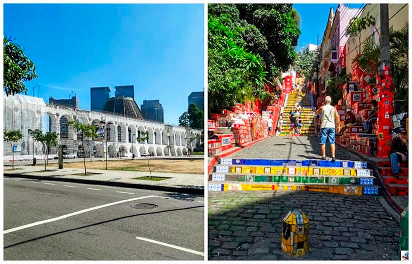 Passeio em Arcos da lapa e escadaria selaron rio de janeiro